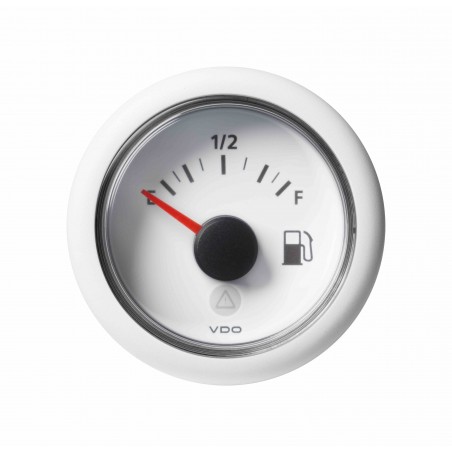 10X Veratron ViewLine - 52mm Niveau de carburant blanc E-F - 90-0 Ohm - 12-24V DL