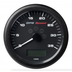 Veratron ViewLine GPS Speedo Anzeiger 0–35kn Schwarz 110 mm