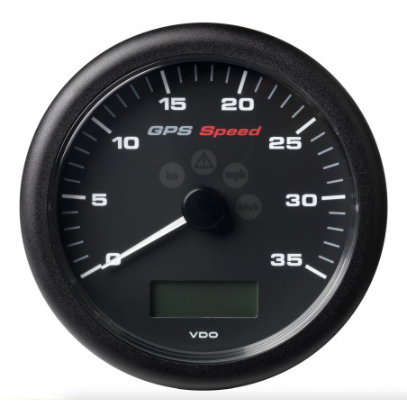 Veratron ViewLine GPS Speedo Anzeiger 0–35kn Schwarz 110 mm