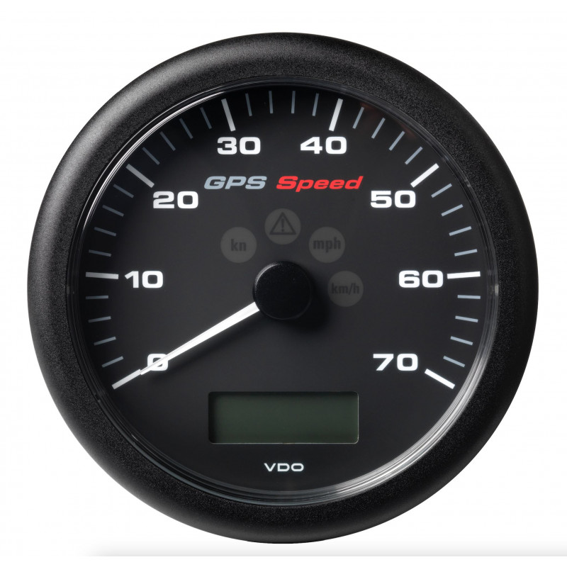 Veratron ViewLine GPS Speedometer 0-70 kn Black 110 mm