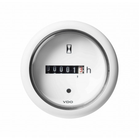 10X Veratron ViewLine - licznik białych godzin 52mm - Podświetlony - 12-24V DLTC