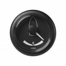 10X Veratron ViewLine - Indicatore nero dell'angolo del timone da 52mm - 12-24V DL