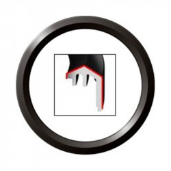 Veratron ViewLine 52 mm Bezel Triangle Black Bulk Package