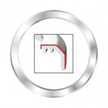 Veratron Pacote a granel ViewLine 110mm Bezel Flat Chroom