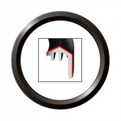 Veratron ViewLine 85mm Bezel Triangle Schwarzes Bulk-Paket