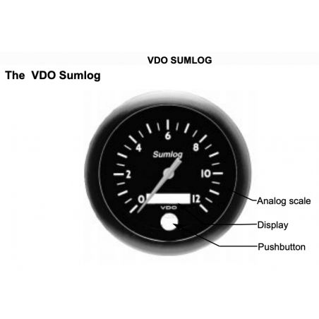 VDO OceanLine Sumlog - 12kn - 12-24V - Schwarz - 85mm