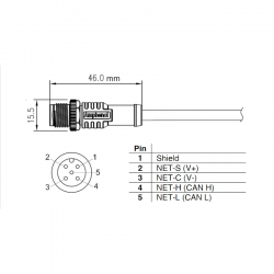 Veratron Afvalwatersensor NMEA2000 600-1200 mm