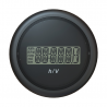 Veratron ViewLine - 52mm Black Combi Voltmeter - Hours counter - 9-48V SLRB