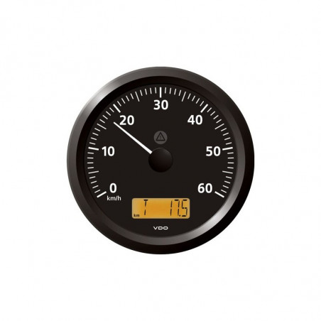 VDO ViewLine Speedometer 60 Mph Black 85mm