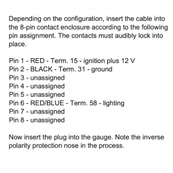 Veratron ViewLine - Voltmetro combi bianco 52mm - Contatore - 9-48V SLTW