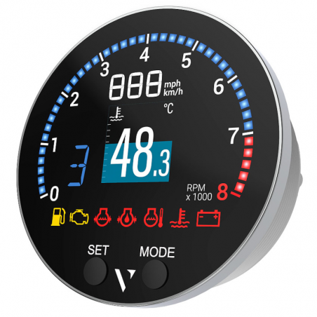 Veratron VMH 35-S BEZ GPS (0-5V) 85 mm wyświetlacz wielofunkcyjny 12V