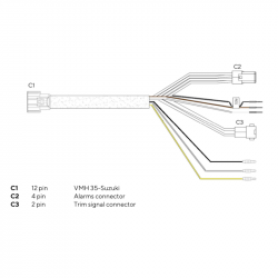 Veratron VMH 35 - 85 mm Multifunktionsanzeige 12V für Suzuki mit GNSS