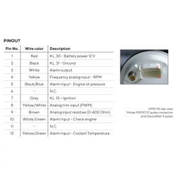 Veratron VMH 35 - Écran multifonctionnel 85 mm 12V pour Suzuki