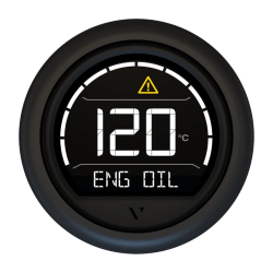 Veratron VL Digital Multifunction instrument Black 52mm Round Bezel