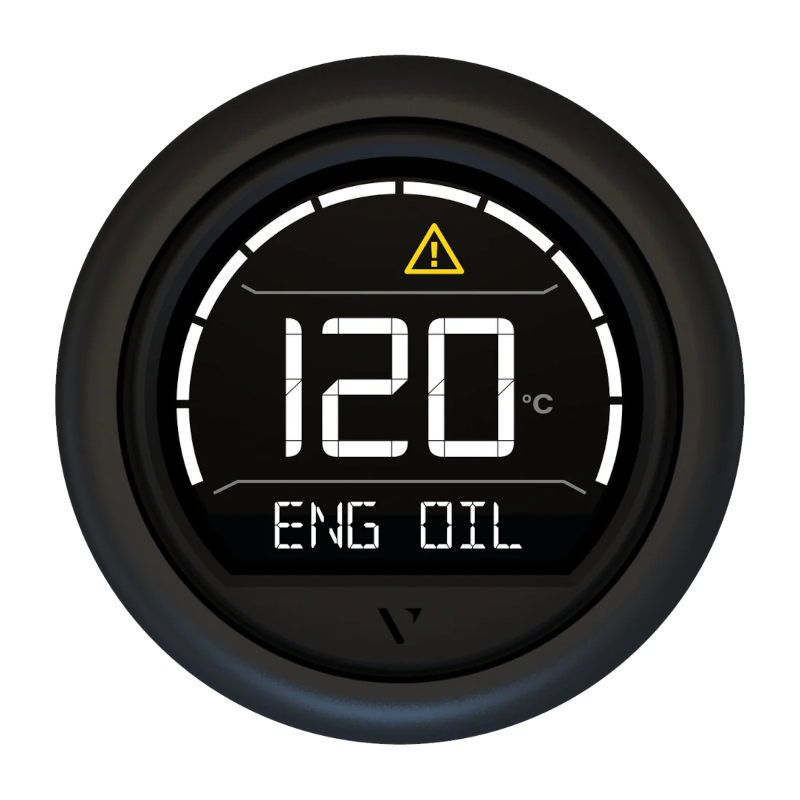 Veratron VL Digital Multifunction instrument Black 52mm Round Bezel