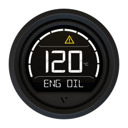 Veratron VL Digital Multifunctioneel instrument Zwarte 52mm driehoekige bezel