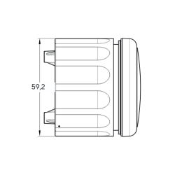 Veratron VL Strumento Multifunzione Digital Nero da 52mm con cornice cromata triangolare