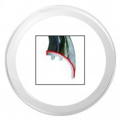 Veratron ViewLine 110mm Bezel Rundes Weißes Einzelhandelspaket