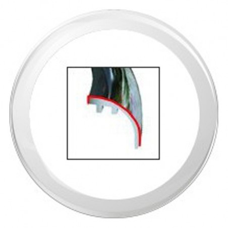 Veratron ViewLine 110mm Bezel Rundes Weißes Einzelhandelspaket