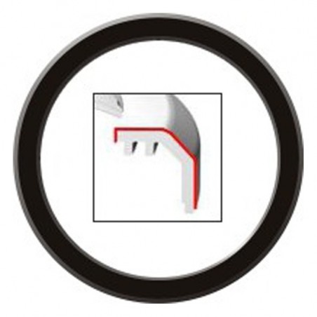 Veratron ViewLine 110mm Bezel Flat Black Einzelhandelspaket