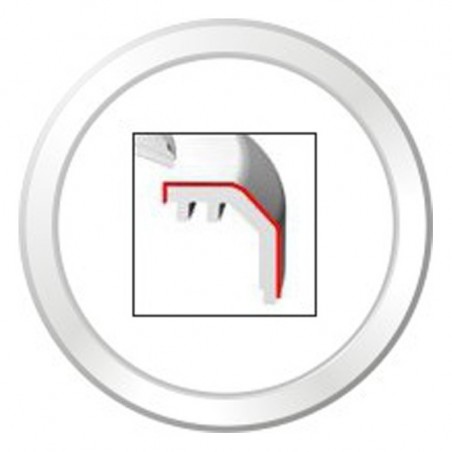 Veratron ViewLine Paquete Blanco Plano de Bisel de 85mm