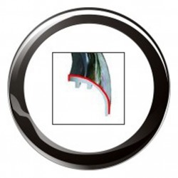 Veratron ViewLine 85mm Bezel Rundes Schwarzes Einzelhandelspaket