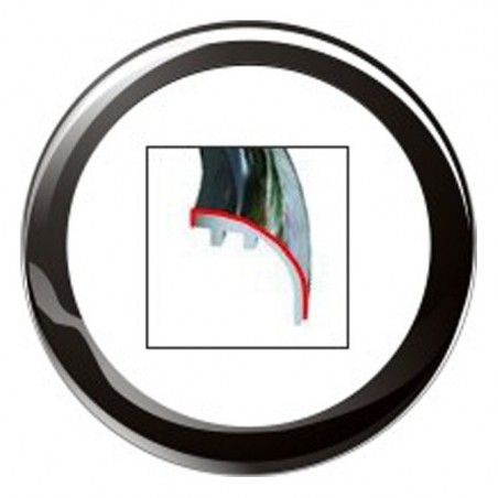 Veratron ViewLine 85mm Bezel Rundes Schwarzes Einzelhandelspaket