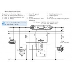 VDO ViewLine Shunt 30A - 60mV