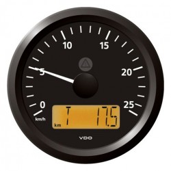 VDO ViewLine Snelheidsmeter 25 Km/h Zwart 85mm