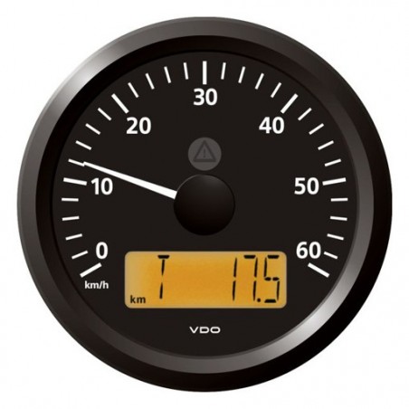 VDO ViewLine Snelheidsmeter 60 Km/h Zwart 85mm