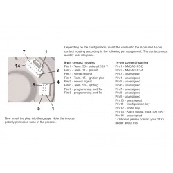 VDO ViewLine Speedometer 60 Km/h Black 85mm