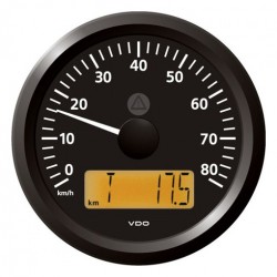 VDO ViewLine Snelheidsmeter 80 Km/h Zwart 85mm