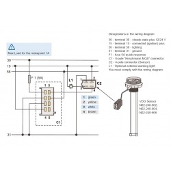 VDO Afvalwater Sensor 4-20 mA – 1200-1500mm