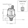 VDO Druksensor 0-10 Bar - M10