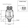 VDO Druckgeber 0-80 PSI - 1/4-18 NPTF