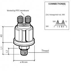 VDO Druckgeber 0-10 Bar - M14