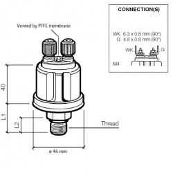 VDO Druckgeber 0-10 Bar - M10