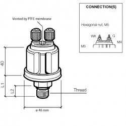 VDO Druckgeber 0-5 Bar - M14