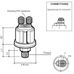 VDO Druckgeber 0-10 Bar - M14