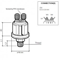 VDO Druckgeber 0-2 Bar - 1/8-27 NPTF