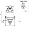 VDO Pressure sender 0-10 Bar – 1/8-27 Dryseal