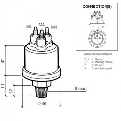 VDO Druckgeber 0-10 Bar - M18