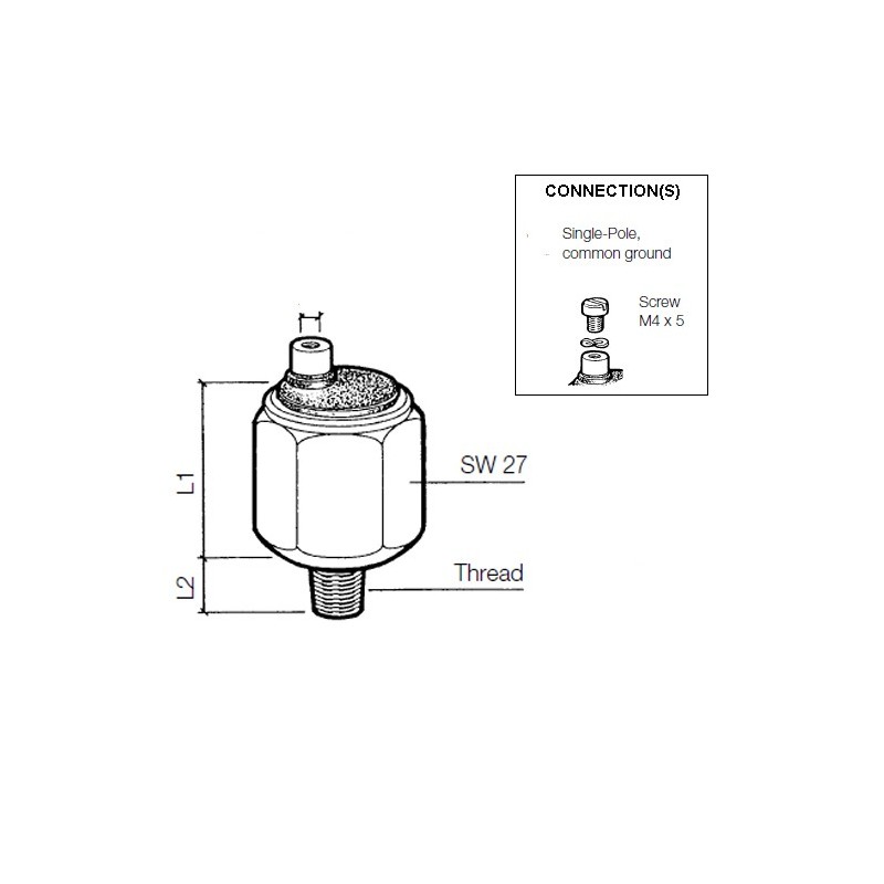 VDO Pressure switch 1.00 Bar - M10