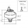 VDO Pressure switch 8.00 Bar - M10