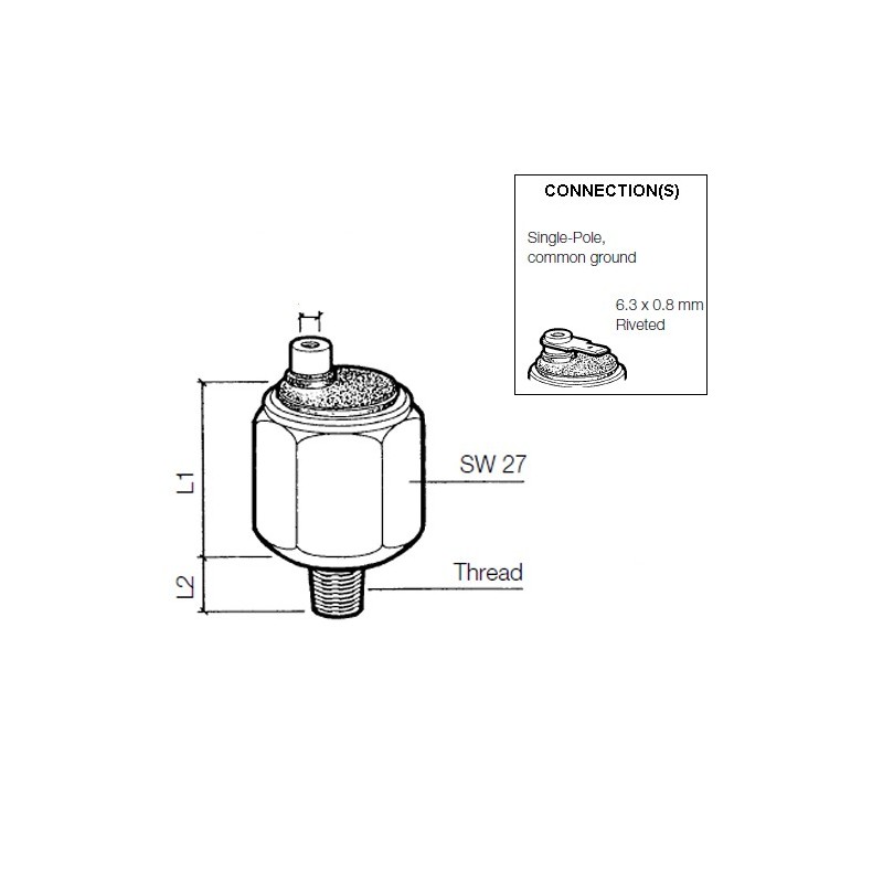 VDO Pressure switch 2.00 Bar - M10