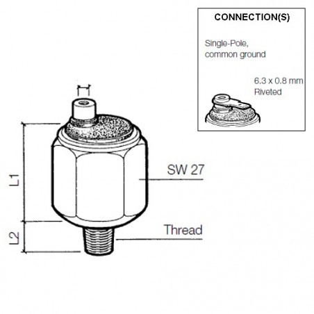 VDO Pressure switch 2.00 Bar - M10