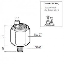 VDO Pressure switch 3.00 Bar - M10