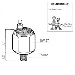 VDO Pressure switch 1.80 Bar - M10