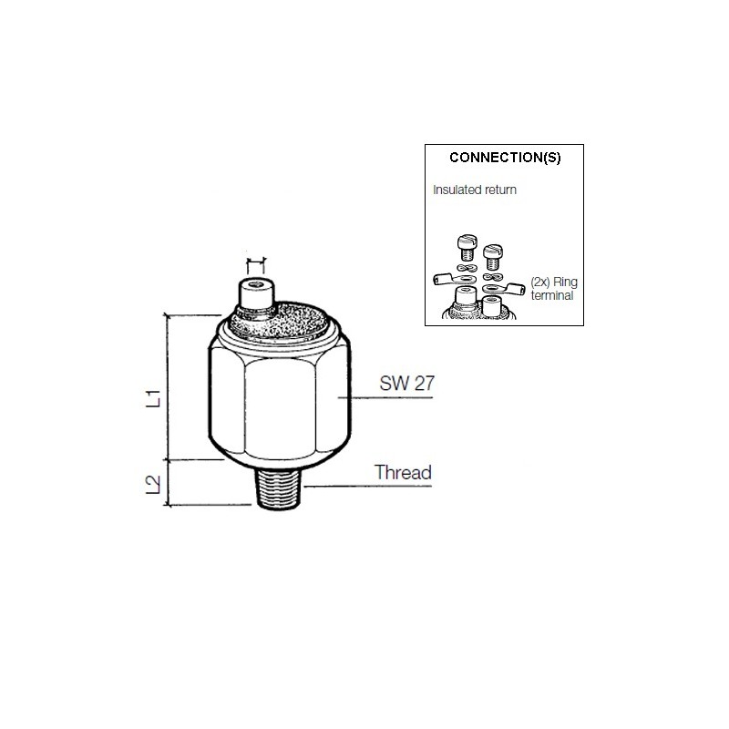 VDO Pressure switch 1.80 Bar - M10