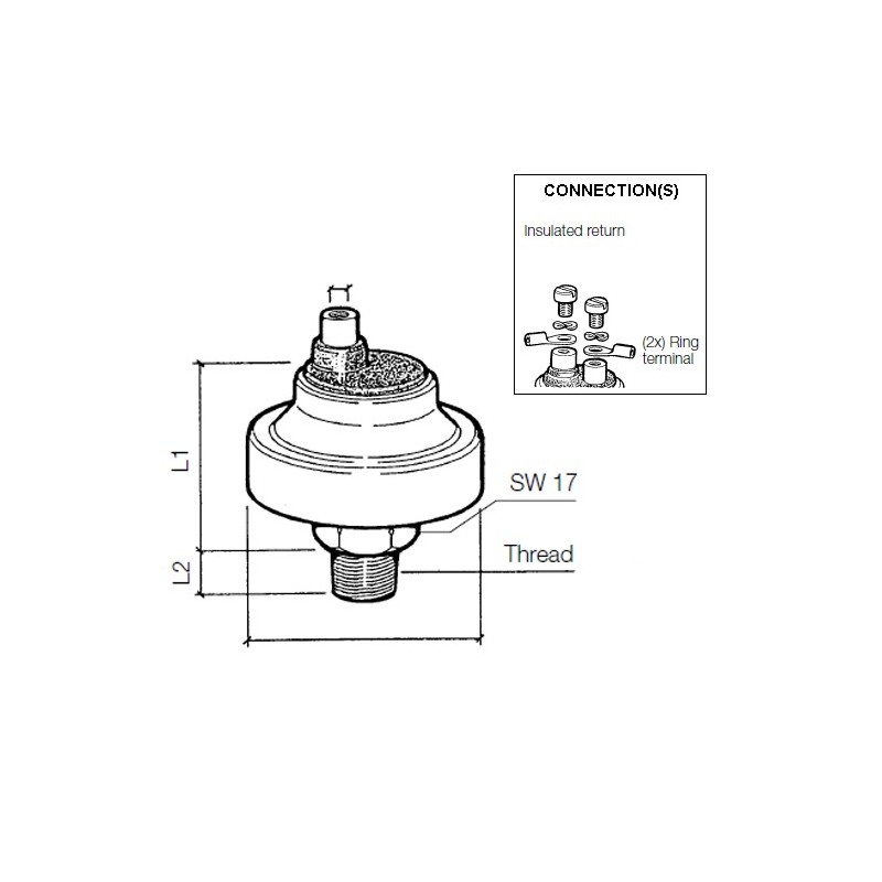 VDO Druckschalter 7.00 Bar - 1/8-27 NPTF